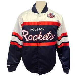 New Mitchell&Ness NBA Houston Rockets Satin  Jacket - L New $140